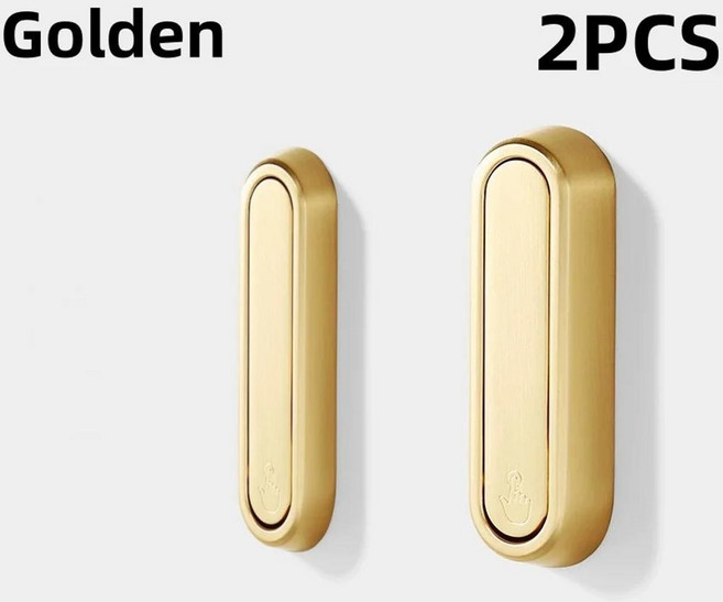 접이식 벽 걸이 수건 코트 후크 장식 주방 욕실 매트 보관, 색상: 3. Golden2PCS