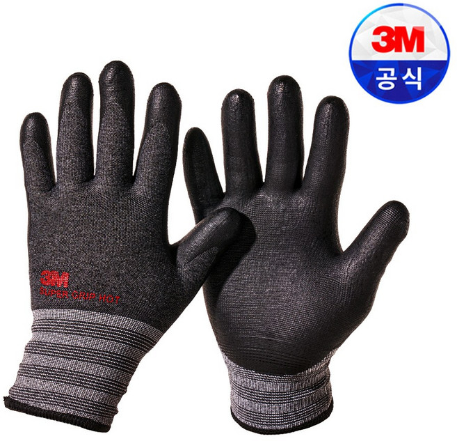 3M장갑 슈퍼그립 핫 혹한기용 안전작업반코팅장갑, 슈퍼그립 핫 L, 5개