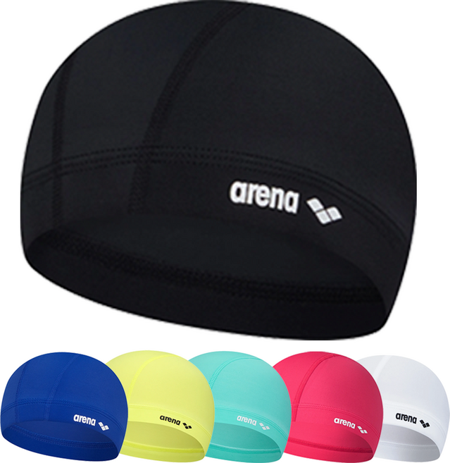 백화점 정품 아레나 심플로고 스판 수모 남여공용, 1개, 블랙