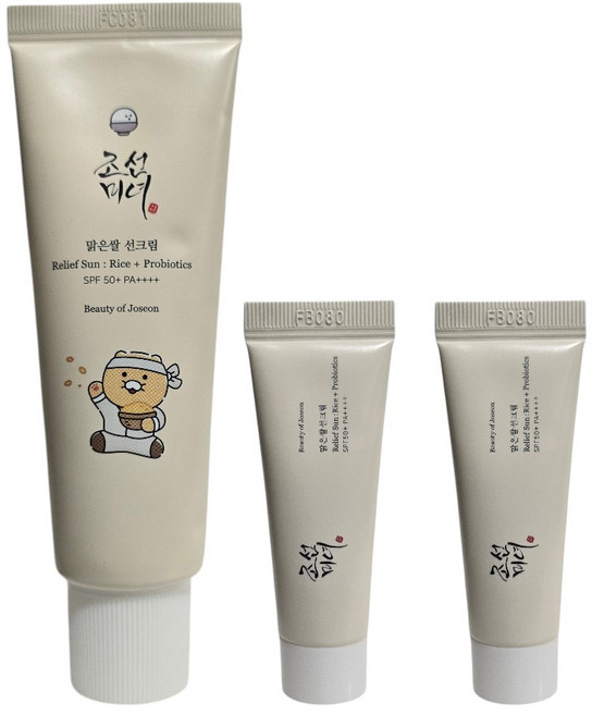 조선미녀 맑은쌀 선크림 50ml 기획 (+10ml*2개), 조선미녀 맑은쌀 선크림 50ml 기획 (+10ml*2개, 1세트, 70ml