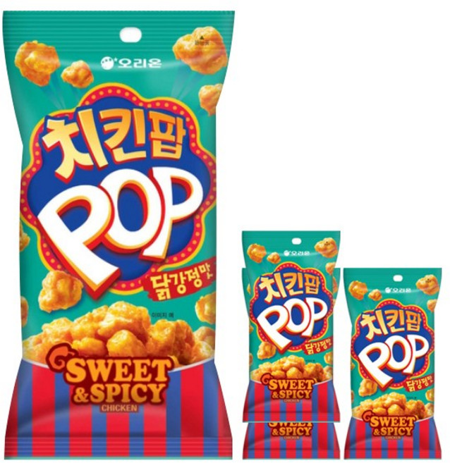 오리온 치킨팝 닭강정맛, 81g, 4개