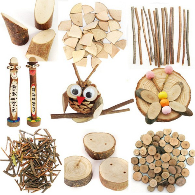 천연 나무 조각 22번, 2개, 1개