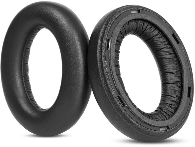 Gobelieve Sennheiser Momentum 4 무선 오버 이어 헤드폰 이어 쿠션과 호환되는 교체용 이어패드 단백질 가죽 포함