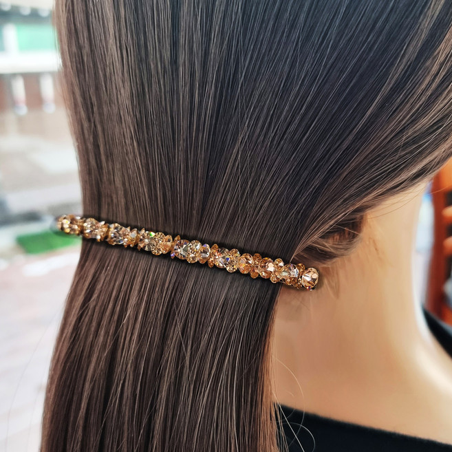 에떼리본 스와로브스키큐빅 10cm자동핀(대) 1개 H106