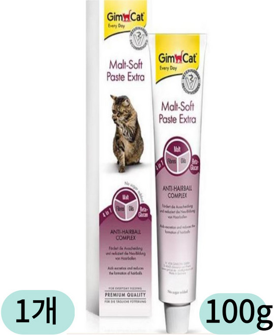 짐펫 짐캣 몰트소프트100g 고양이 영양제, 1개