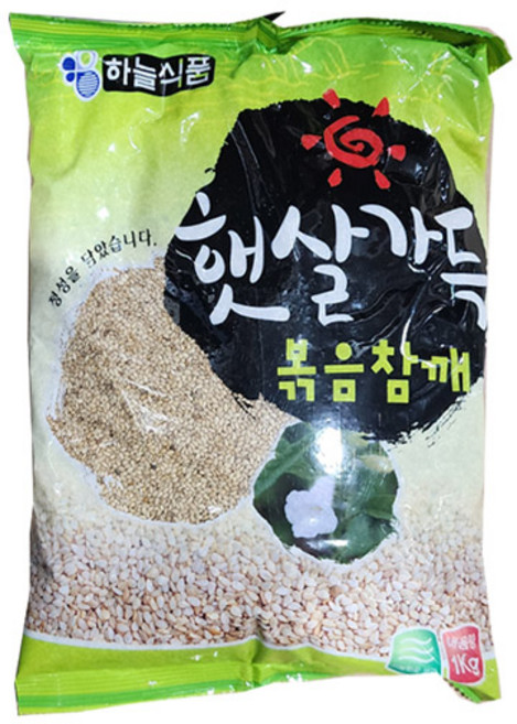 (무)하늘농산 볶음참깨(실온 1Kg)X2개, 2개