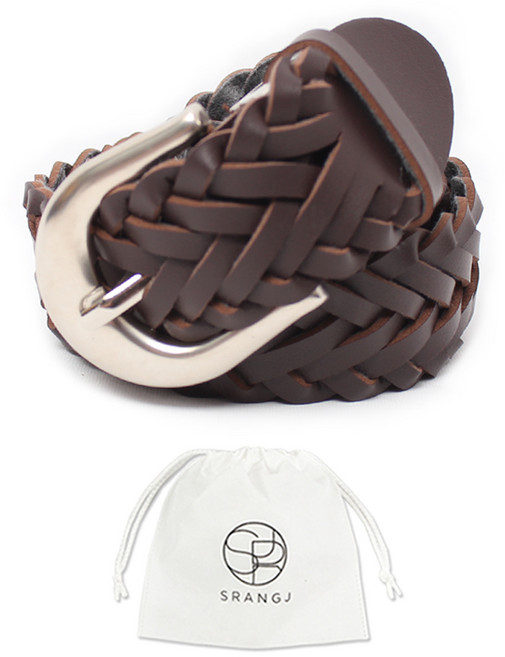 에스랑제이 여자 캐주얼 청바지 꽈배기 벨트