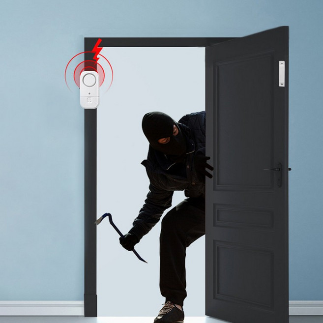 보안 침입방지 창문 도난 도어 경보기, 1개