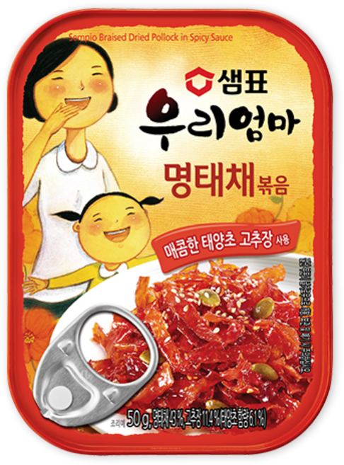 샘표 우리엄마 명태채볶음, 50g, 30개