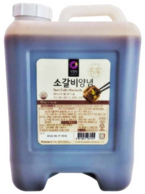 청정원 소갈비 양념, 10kg, 17개