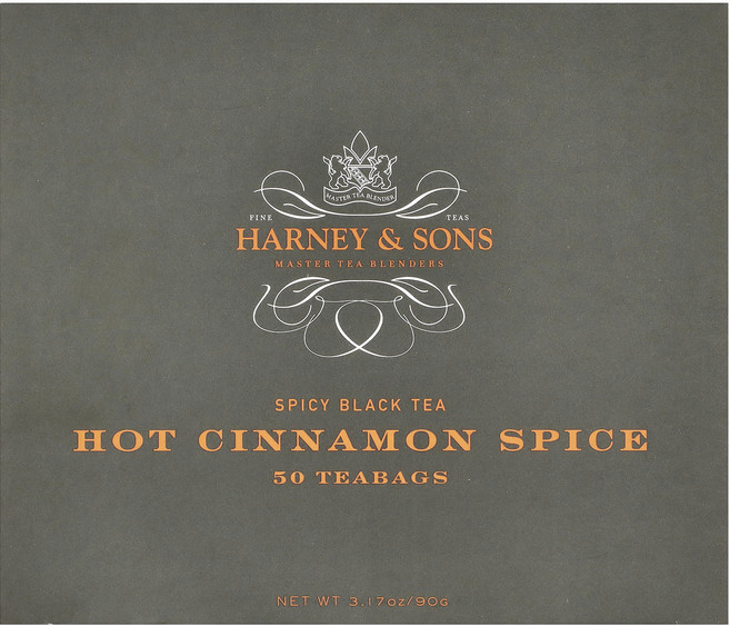 Harney & Sons 스파이시 홍차 핫 시나몬 스파이스 티백 50개입 90g(3.17oz), HarneySons스파이시홍차핫시나몬스파이스티백50개입, 1개, 50개