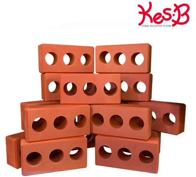 캐스B 튼튼 빨간벽돌블럭 40pcs 2090, 단품, 1개