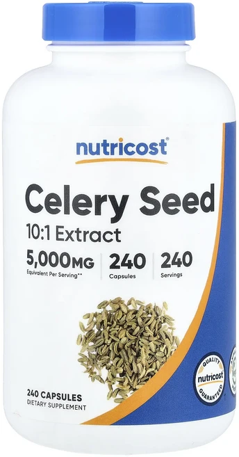 새해 첫좋은선물 Nutricost 셀러리 씨 500mg 캡슐 240정 제대로 할인합니다, 1개 - 쿠팡