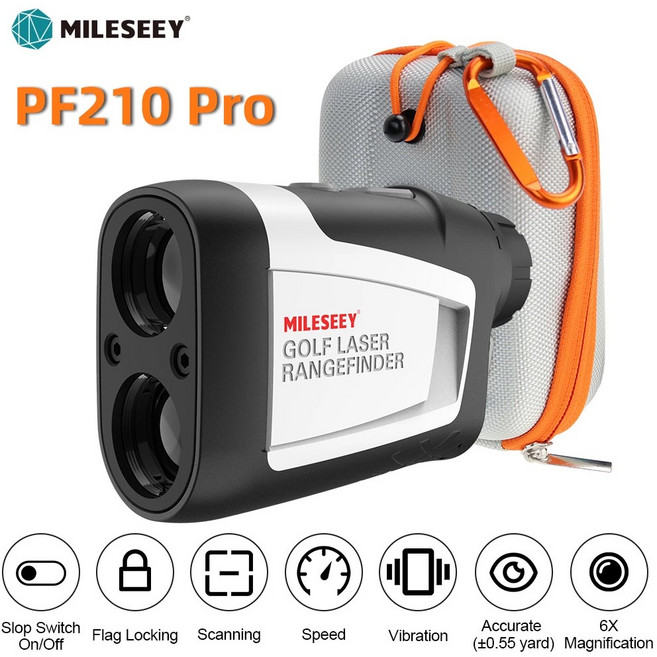 MILESEEY 차쉬넬 골프거리측정기 PF210 골프레이저 거리측정기 PF210Pro, 흰색, PF210 Pro