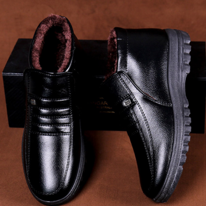 남성 융털 안감 방한 로퍼 겨울 단화 캐주얼화 털워커 숏 부츠 정장 구두