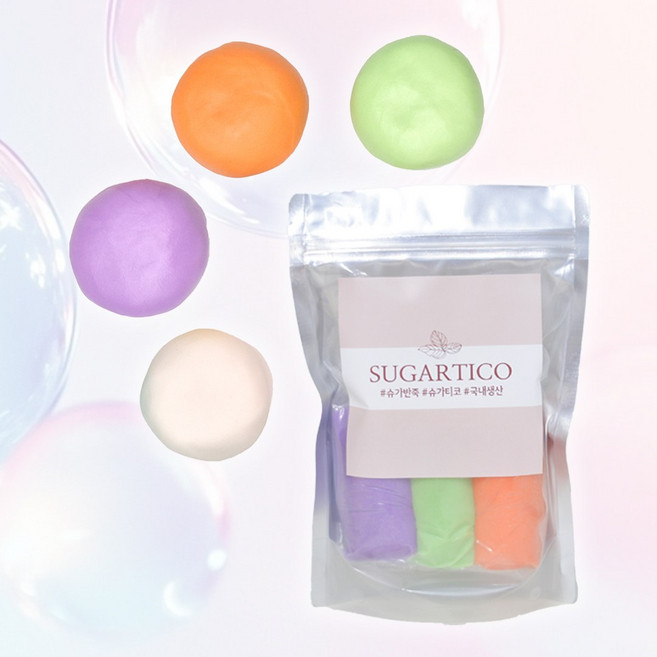 슈가티코 국내생산 슈가폰던트 비비드 패키지 360g 1개 슈가크래프트 슈가반죽 파우더 케이크 케익 도우 공예 [원산지:국산]
