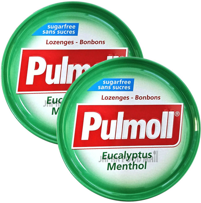 펄몰 유칼립투스 멘톨맛 사탕 무설탕 슈가프리 캔디 독일산, 45g, 2개