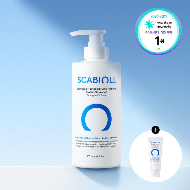 스카비올 탈모증상완화 단백질 샴푸 500ml, 1개