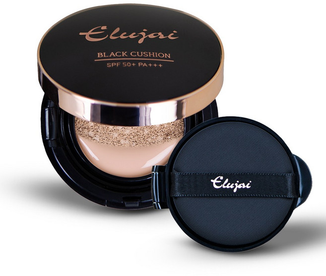 엘루자이 에센스함유 물광 촉촉 커버 블랙 쿠션 1+1 (본품1개+리필1개) 21호/23호, 21호, 1개