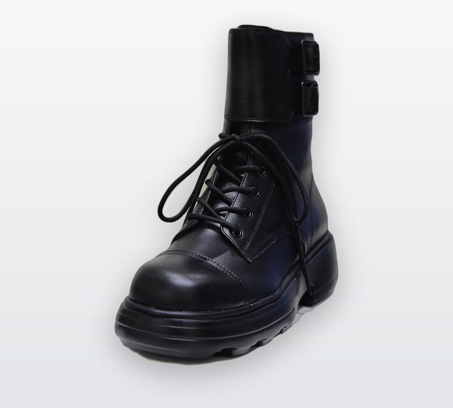 2위 - 슈콤마보니 더블 buckle 레이스 up boots 블랙 DG3CW25603BLK 5CM 786837