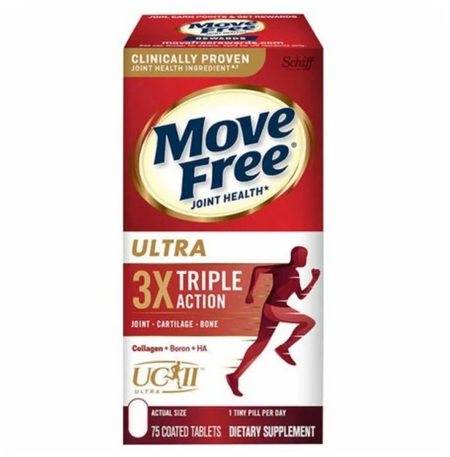 [사은품증정] 쉬프 무브 프리 울트라 트리플 액션 75정 (타블렛) Schiff Move Free Ultra Triple Action 75tabs +알약케이스(랜덤) 1개 - 쿠팡