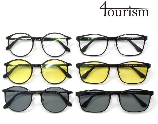 [포리즘] 야간안경 블루라이트 차단 틴트 변색 선글라스 게이밍 독서 라식 라섹 자외선 빛번짐 방지