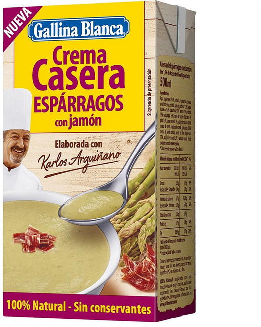 화이트 헨 햄 아스파라거스 크림 스프, 4개, 500ml