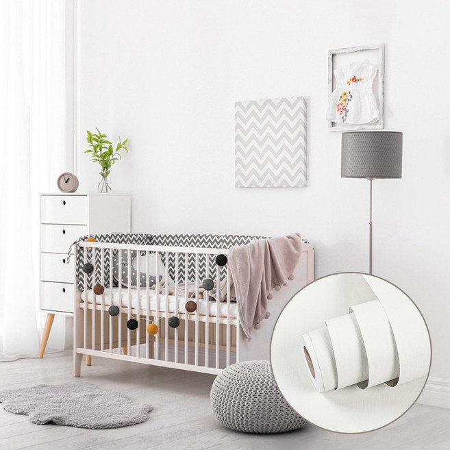 베라스코 붙이는 벽지 시트지 60cm x 10m, 소프트화이트