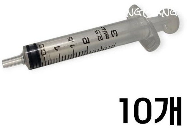 반려동물 피딩용 주사기, 투명, 10개, 3ml
