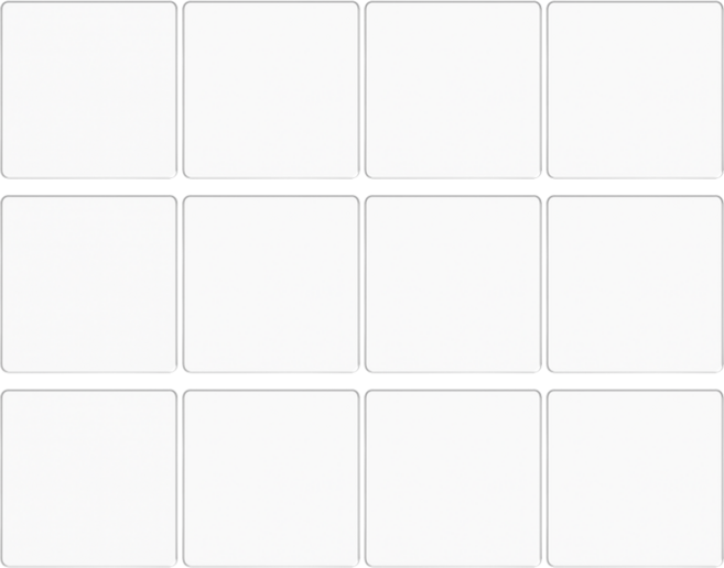 펴나나다 아크릴 가구받침 밀림방지 패드, 12개