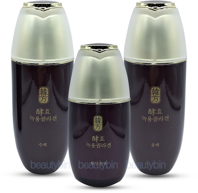 수려한 3종 효 녹용콜라겐 기초 3종 수액 + 유액 + 활성 진액, 1세트