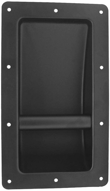 지진 오디오 - SARHW52 PA/DJ 스피커 및 서브우퍼 캡용 헤비 듀티 롱 스틸 오목 핸들, 세이즈믹 오디오 SARHW52 PADJ 스피커 및 서브, 1개