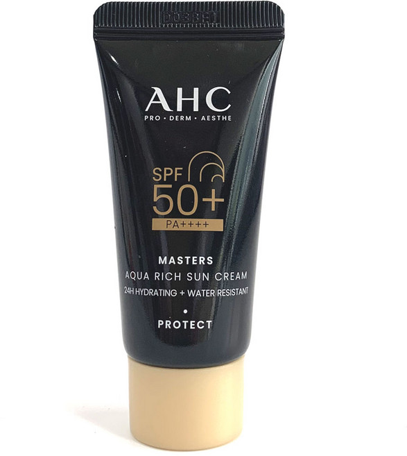 AHC 마스터즈 아쿠아 리치 선 크림[SPF+ PA++++ 미백 주름개선], 10ml, 1개