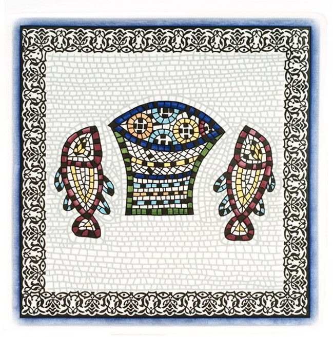 한국도자기 오병이어 냄비받침 기독교용품 선물, 한국도자기 오병이어 냄비받침 1p, 1개