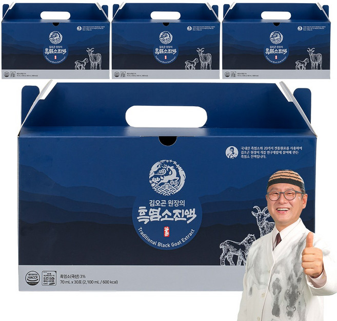 김오곤원장의 흑염소진액, 2.1L, 4박스