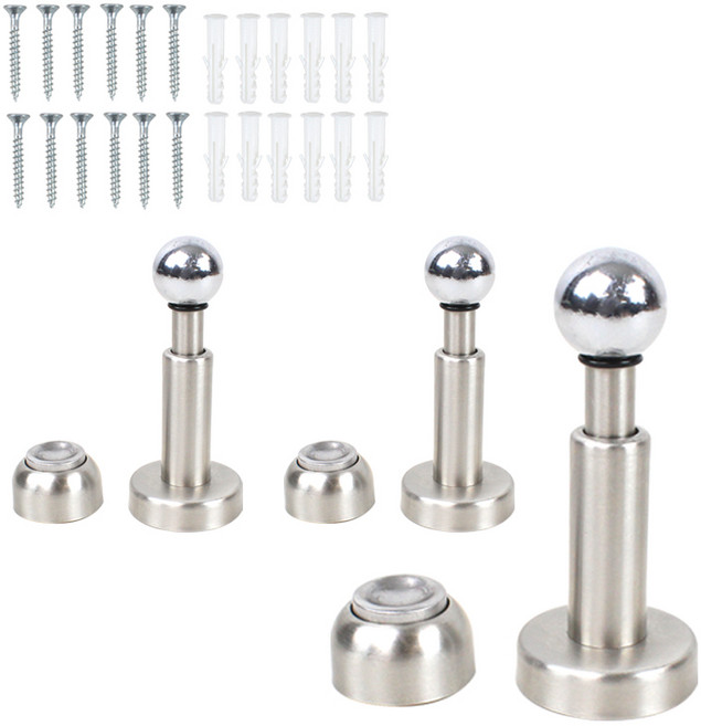 강력 유압댐퍼 자석스토퍼 3개입 세트 실버, 3개