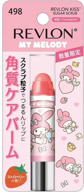 REVLON 레브론 키스 슈가 스크럽 SANRIO 마이멜로디 498 스트로베리 2.6g, 1