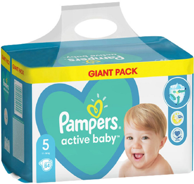 데코마당 유로 베이비드라이 기저귀, 64매, 5단계