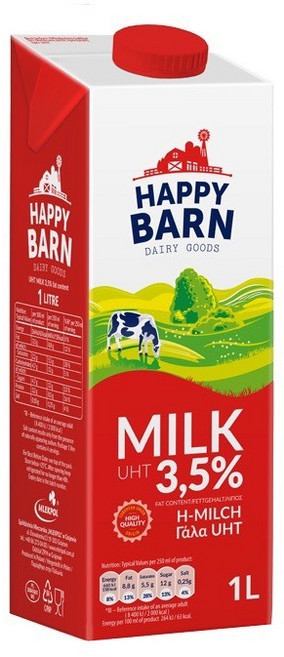 Berti 全脂保久乳 3.5% 1L, 1個, 開心牧場保久乳 (2026/12/29),超商/店到店：限重5kg【單筆最多4罐】
