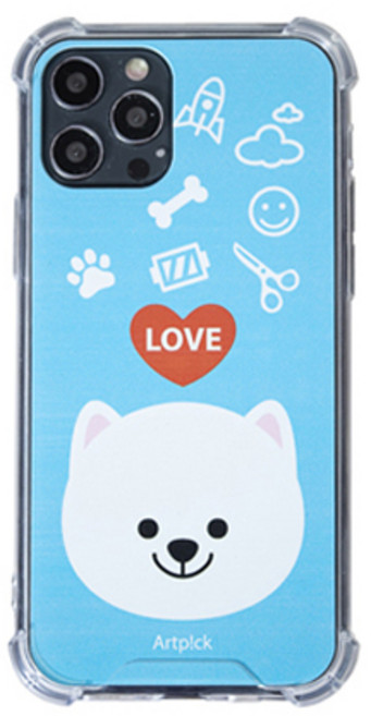 헬리움 러브독 에어쿠션 범퍼 케이스 갤럭시 A13 A23 버디2 A33 A53