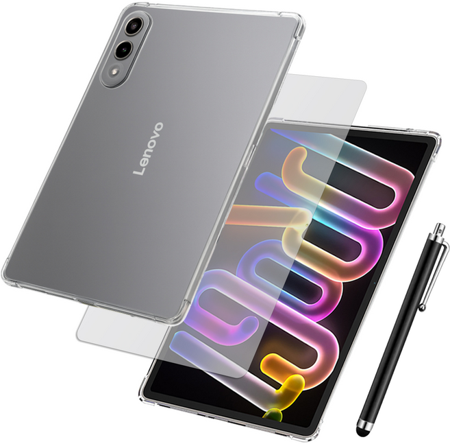 레노버 샤오신패드 PRO GT 투명 범퍼 케이스 + 저반사 액정필름 + 터치펜, 1개