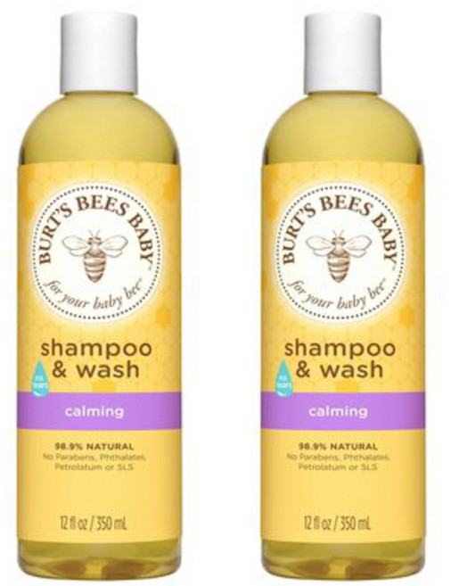 버츠비 내추럴 어린이 샴푸 & 워시 올인원클렌저 티어 프리, 350ml, 2개