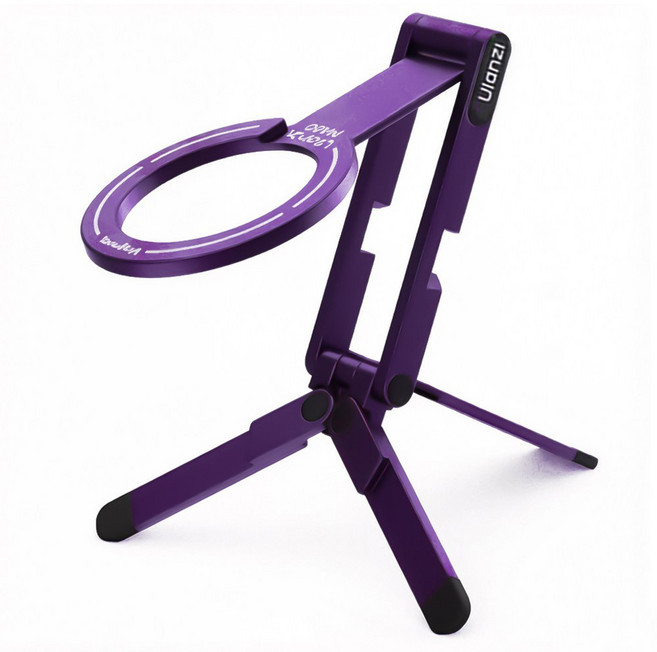 울란지 휴대용 스마트폰 자석 삼각대 MA60, 1개, 퍼플