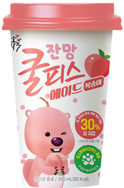 소와나무 쿨피스 에이드 복숭아, 12개, 300ml