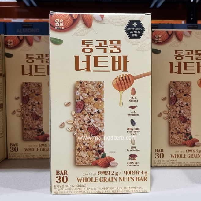 엄마사랑 통곡물 너트바 국산벌꿀 함유, 1개, 23g