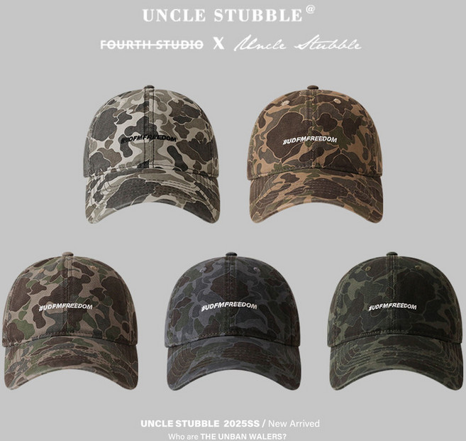UNCLE STUBBLE 美式複古工裝風棒球帽 鴨舌帽