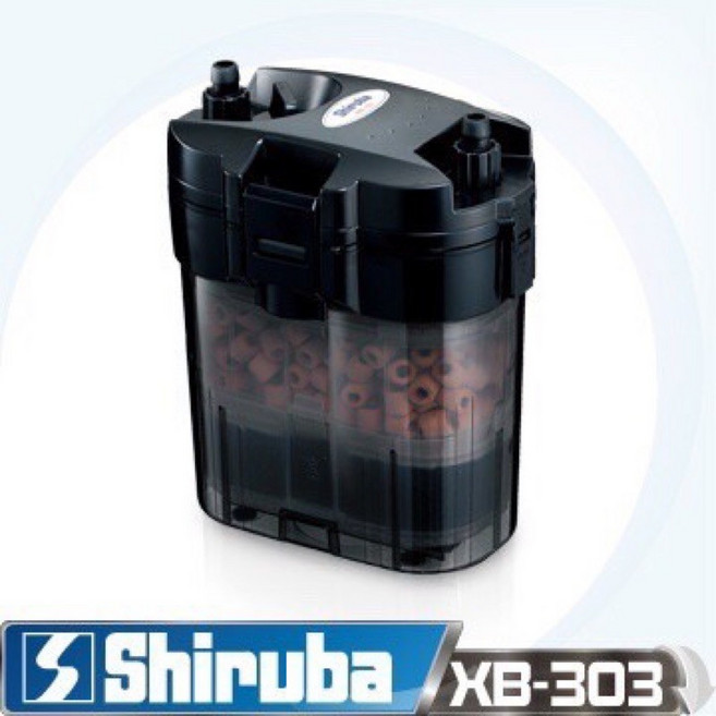 帥哥水族【Shiruba 銀箭】【外置圓桶過濾器】圓筒過濾器 圓桶過濾器 圓筒 圓桶 外置過濾 外掛過濾 過濾器, XB-303(360L/H), 1個
