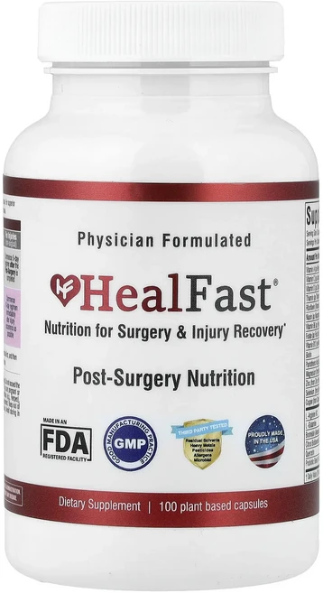 새해 첫좋은선물 HealFast 수술 후 영양 공급 식물성 캡슐 100정 제대로 할인합니다, 1개 - 쿠팡
