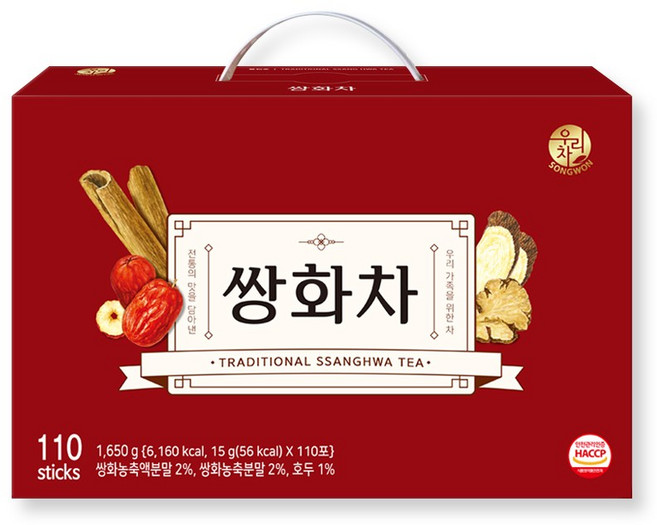 우리차 쌍화차 110T, 15g, 110개입, 1개