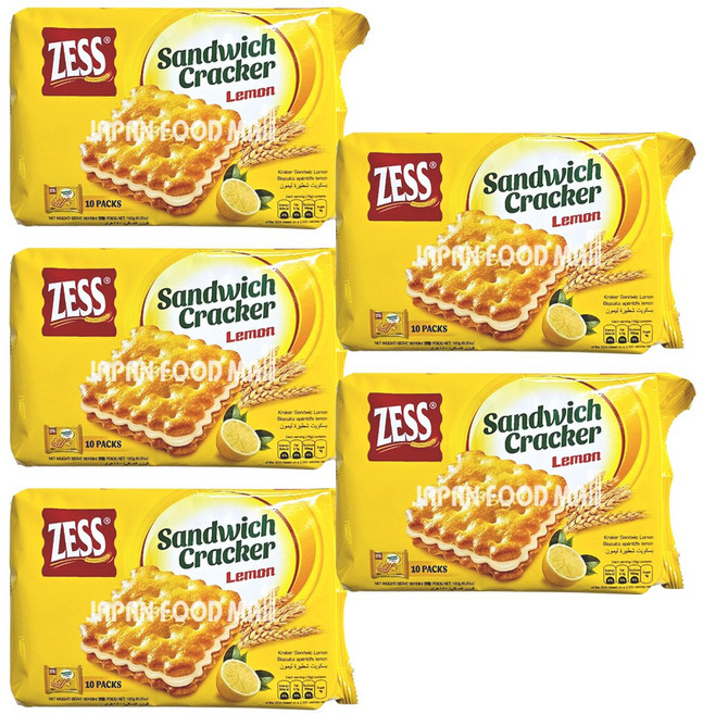 제스 샌드위치크래커 레몬맛, 5개, 180g